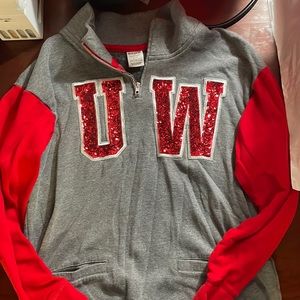 University of Wisconsin Victoria Secret Pink Pullover size small
